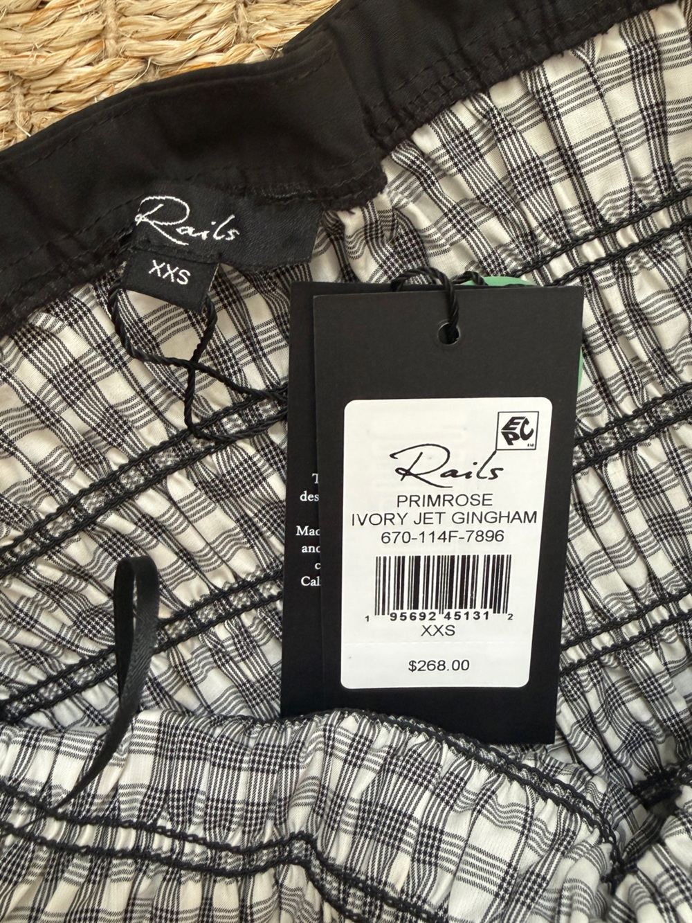 Rails Primrose Black and White Gingham Maxi Dress - Picture 4 of 8